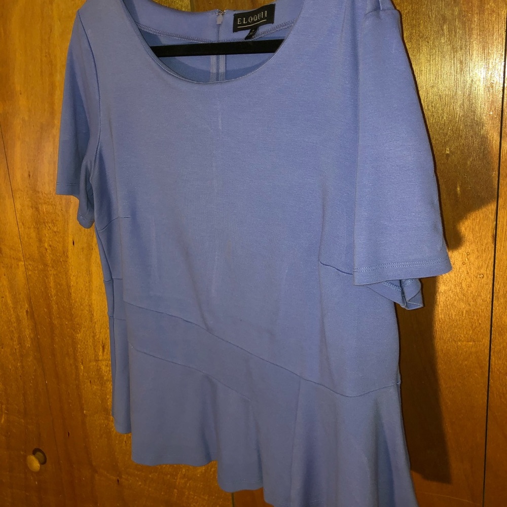 Barely Used Eloquii Peplum Top
